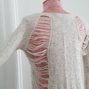 Anthropologie‎ Wool Blend One Grey Day Sweater Size XS